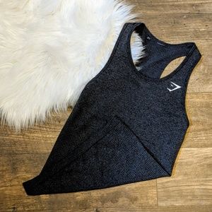 Gymshark Vital Seamless Vest Black Marl
